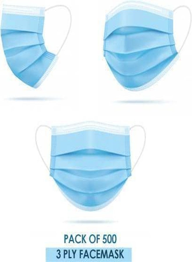 WELLSTAR 3 Ply Pharmaceutical Disposable Nose Pin Mask For Men & Women-Pack Of 500 - Image 2